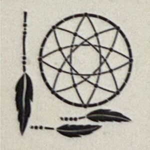 FolkArt Bohemian Stencil 12x12 - 1 Sheet DIY Dreamcatcher Wall Art Craft